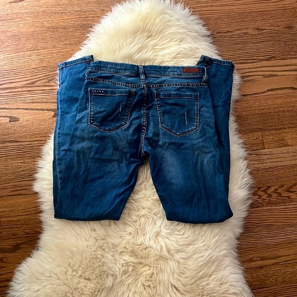 Skinny dark washed ripped jeans never worn - Picture 2 of 2